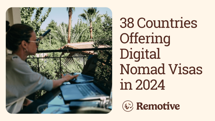 Travel visa options for digital nomads in 2024